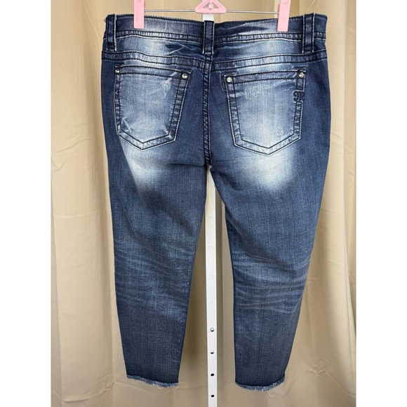 Miss Me Women's Blue Embroidered Jeans - Picture 3 of 10
